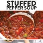 Instant Pot Stuffed Pepper Soup