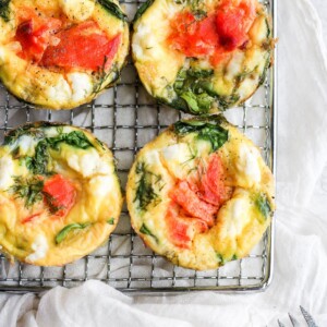 smoked salmon breakfast frittata.