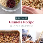 Easy homemade recipe for healthy granola.