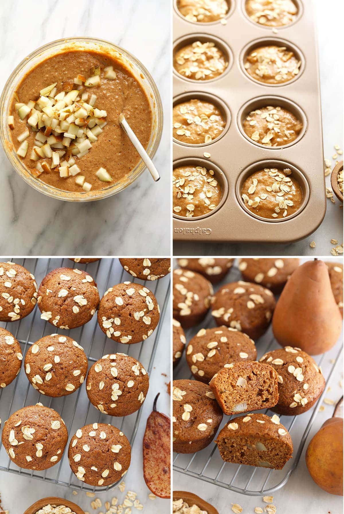 cinnamon pear muffins