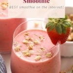 Strawberry smoothie.