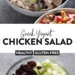 Greek yogurt chicken salad pin