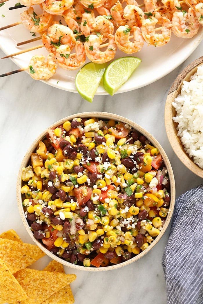 Black Bean Corn Salad in bowl