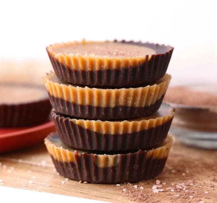 Stack of peanut butter cups