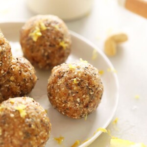 Lemon energy balls.