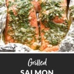 salmon in foil pin