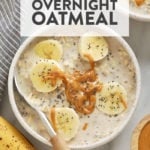 creamy banana overnight oats