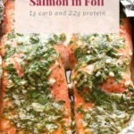 salmon in foil pin