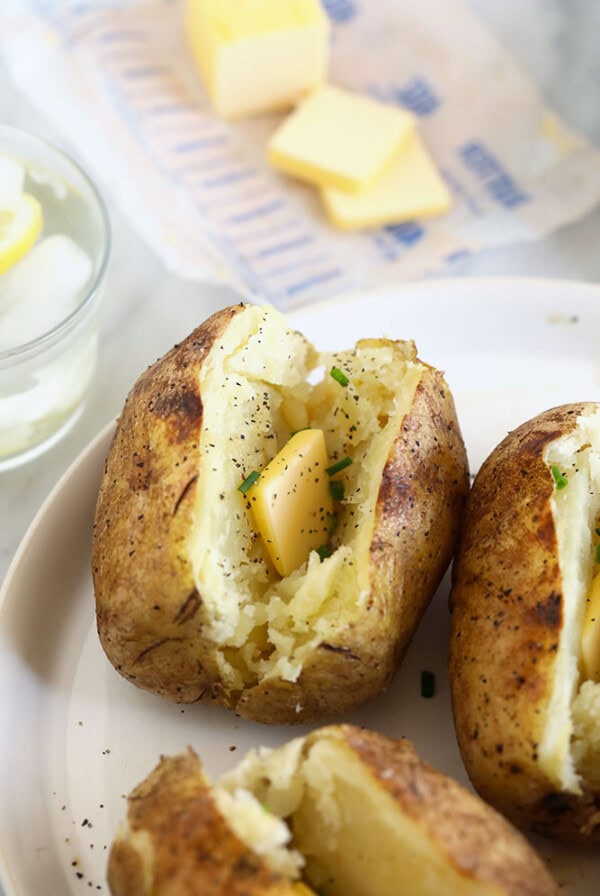 easy potatoes in foil with butter