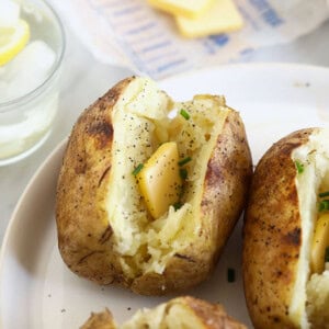 baked potatoes in foil