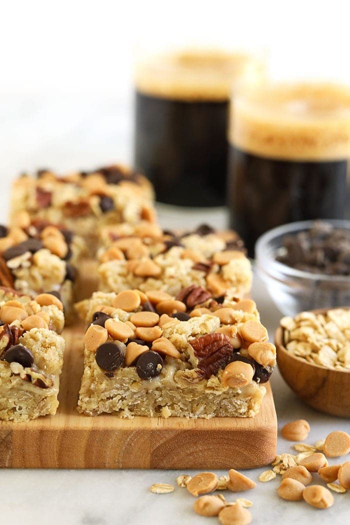 carmelitas on a cutting board