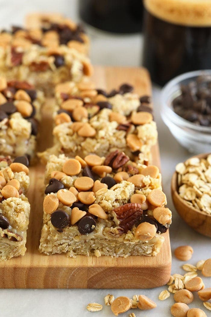 carmelitas on a cutting board