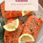 seared salmon on plate