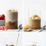 8 overnight oats in jars.