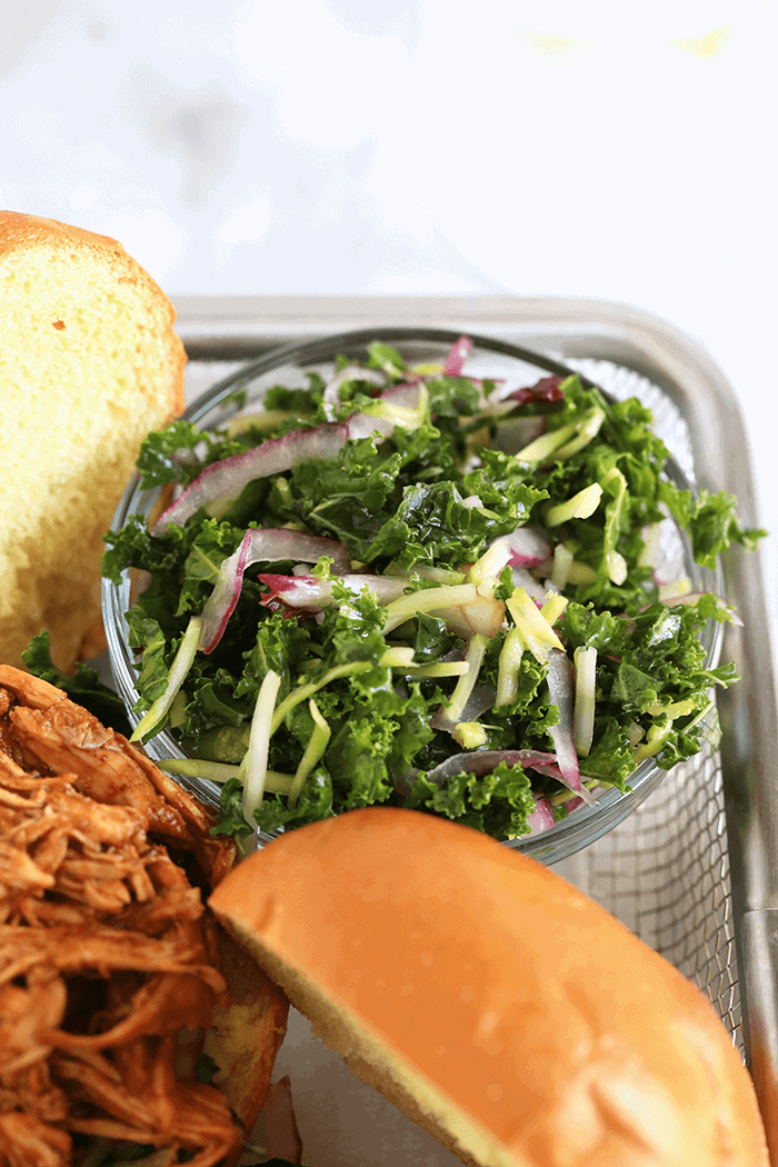 homemade kale slaw