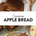 cinnamon apple bread loaf