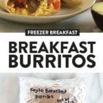 freezer breakfast burritos