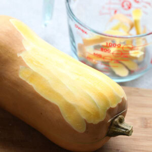 peeled butternut squash