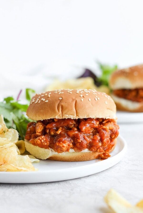 healthy sloppy joe on a bun