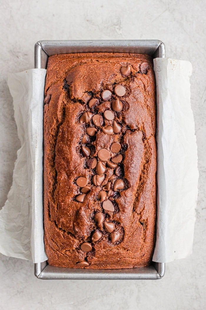 pumpkin bread loaf.