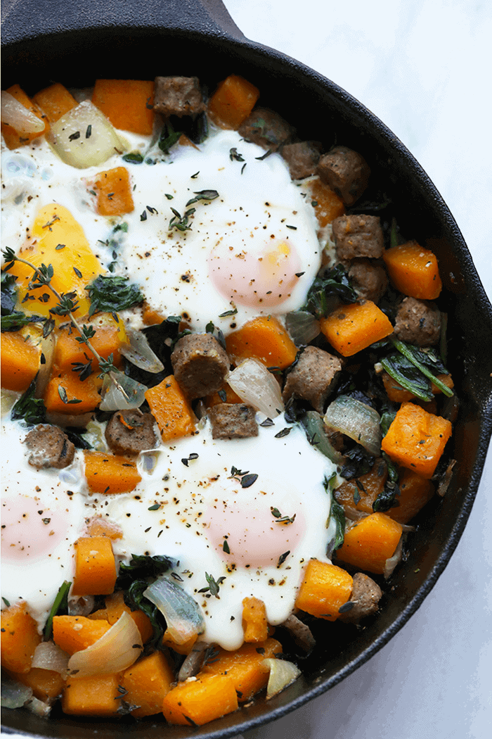 Butternut squash breakfast hash