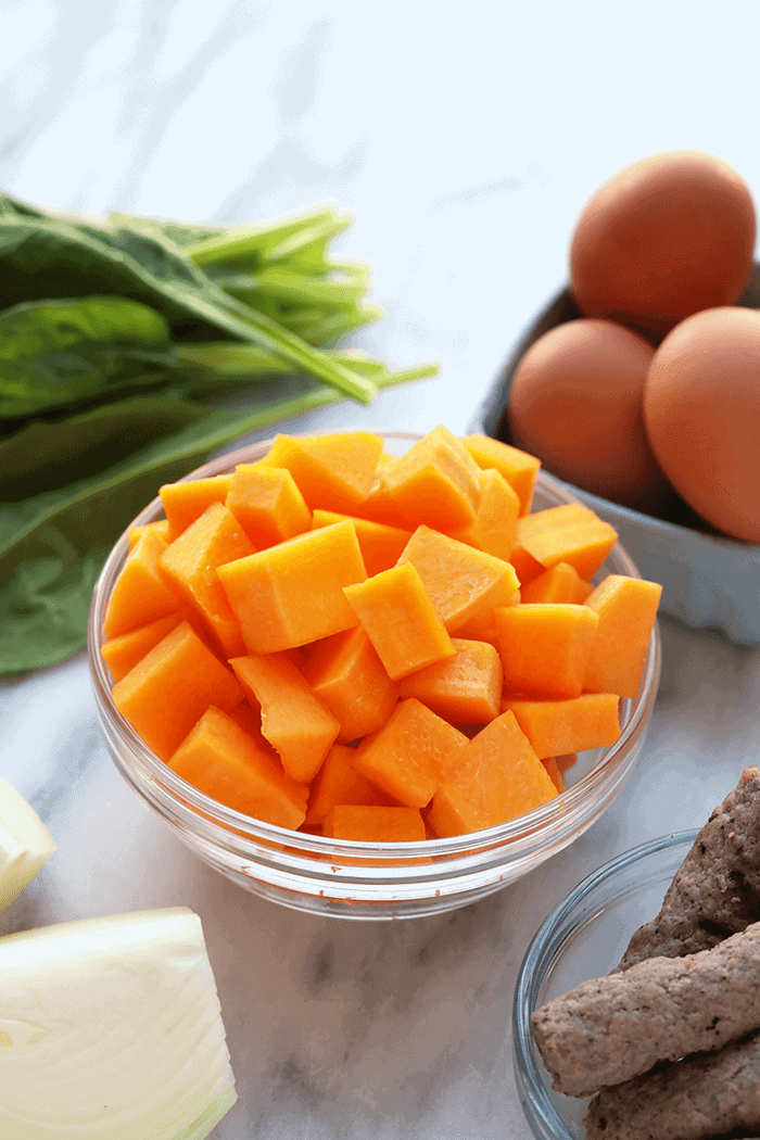 butternut squash in a bowl