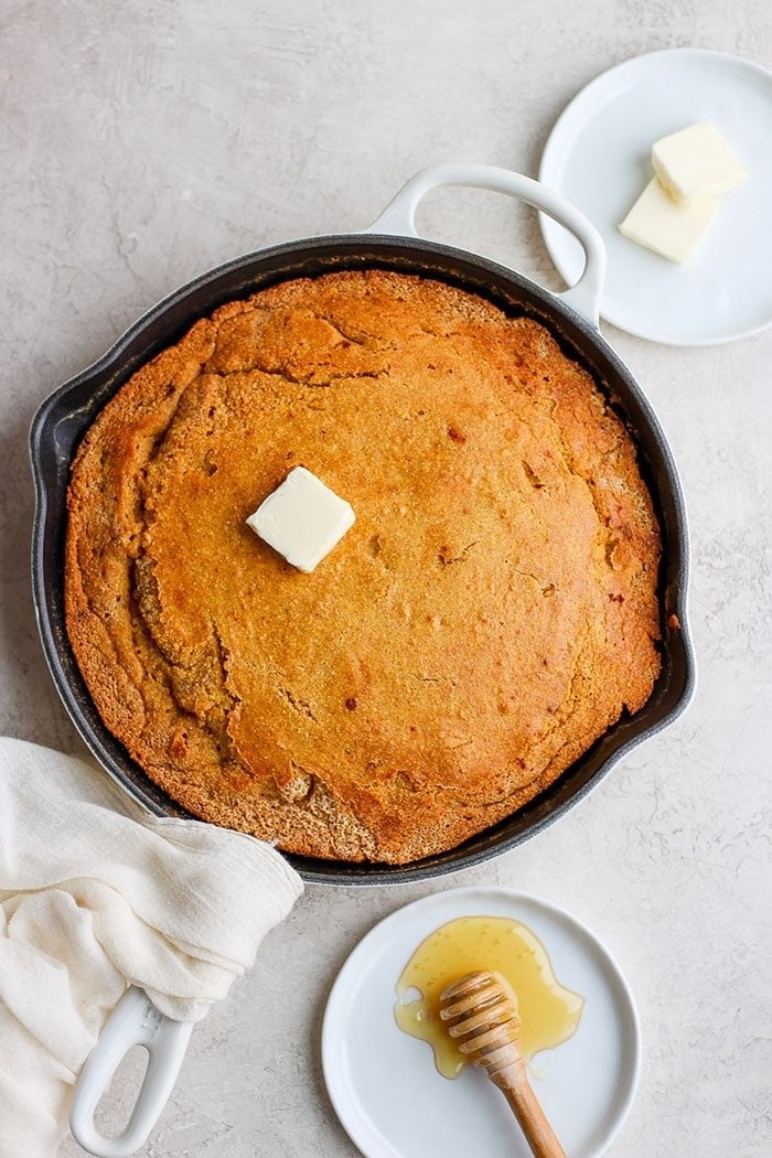 cornbread in skillet