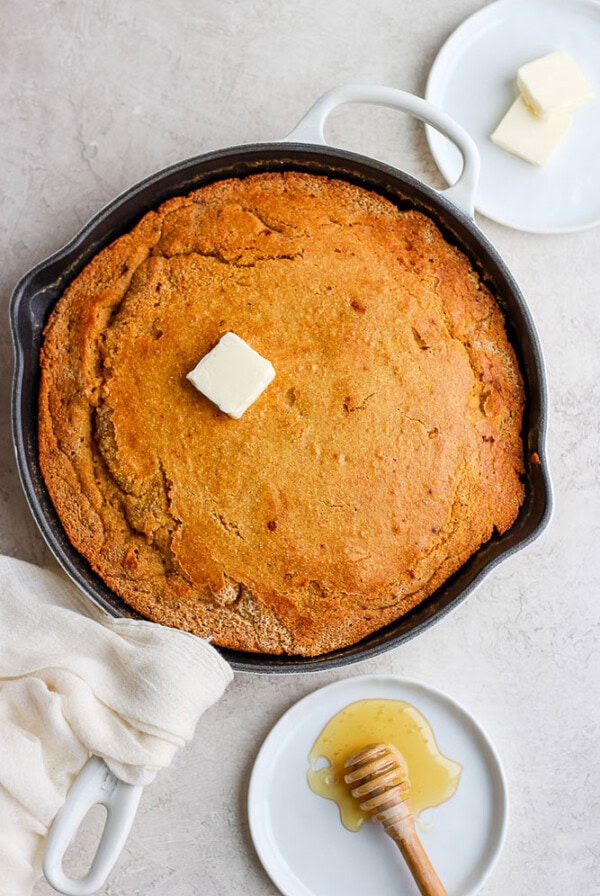 cornbread in skillet