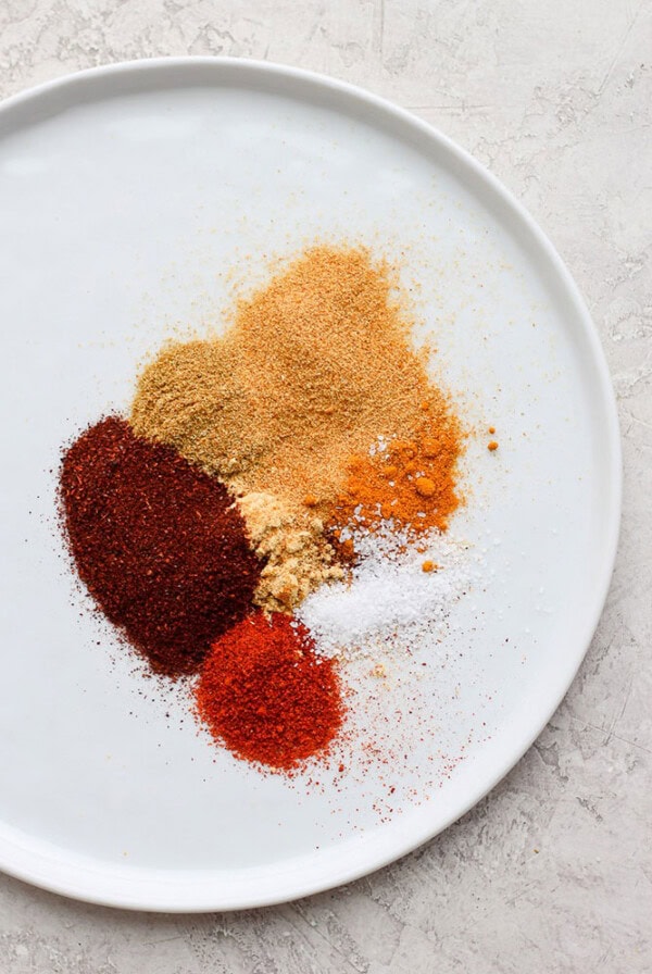 Spices on a plate