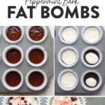 peppermint bark fat bombs