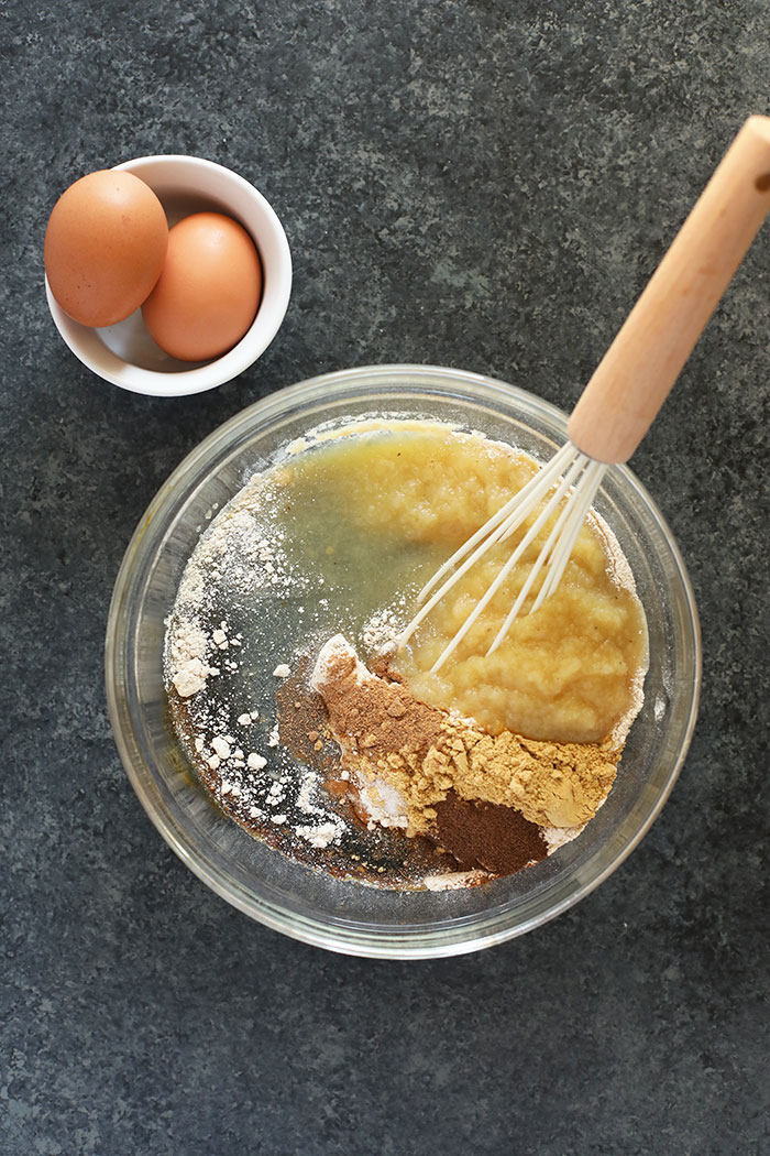 gingerbread ingredients ready to be mixed