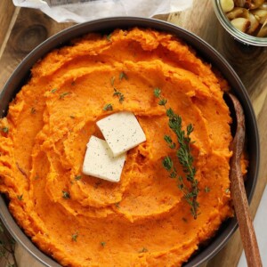 mashed sweet potatoes