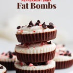 peppermint bark fat bombs