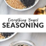 everything bagel seasoning on plate