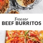 freezer beef burritos