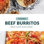 freezer beef burritos