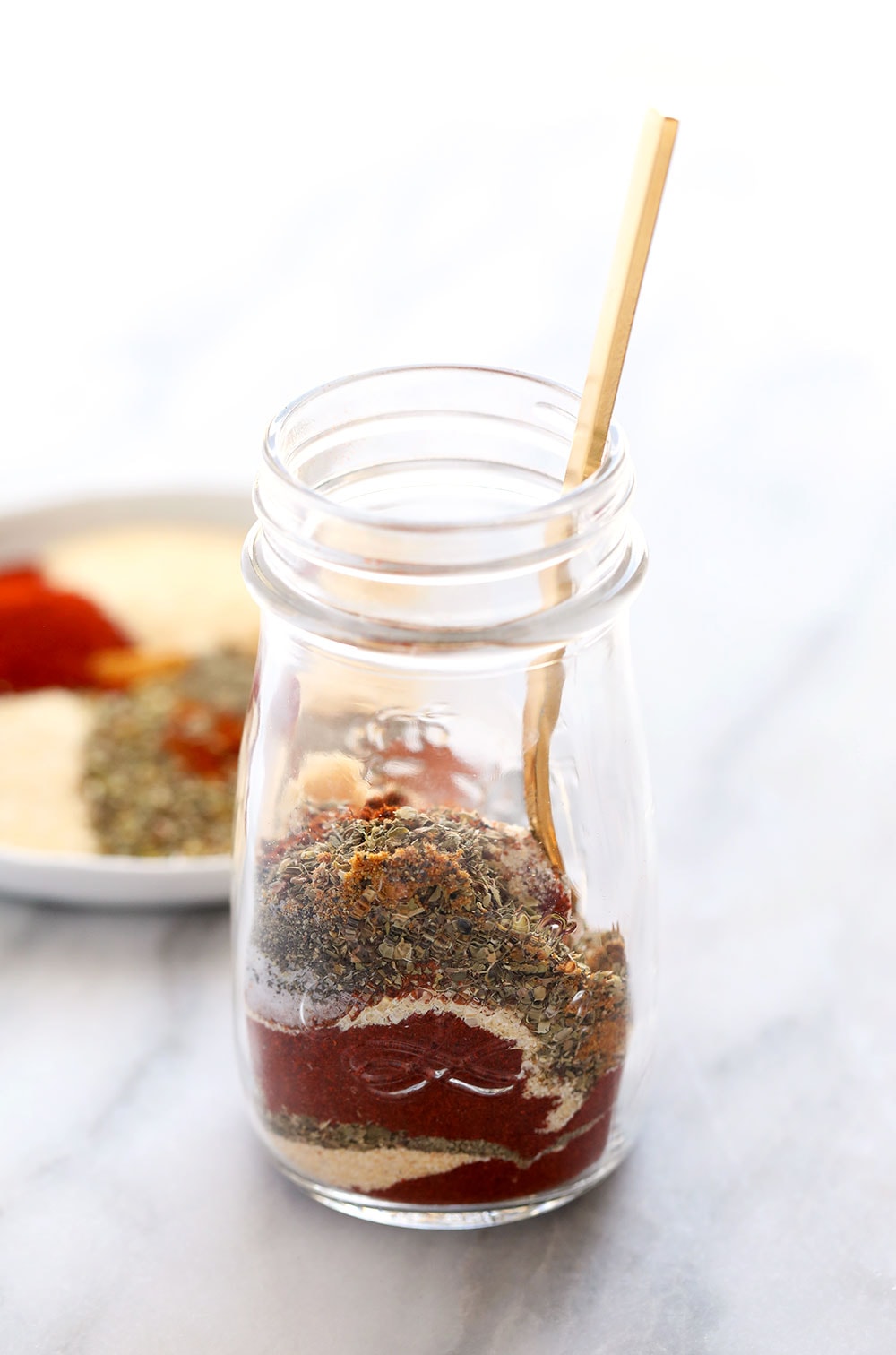 homemade cajun seasoning in a spice jar