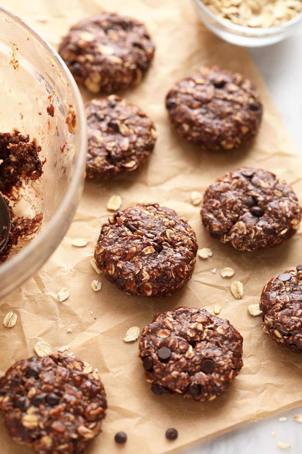 No bake cookies on parchment paper