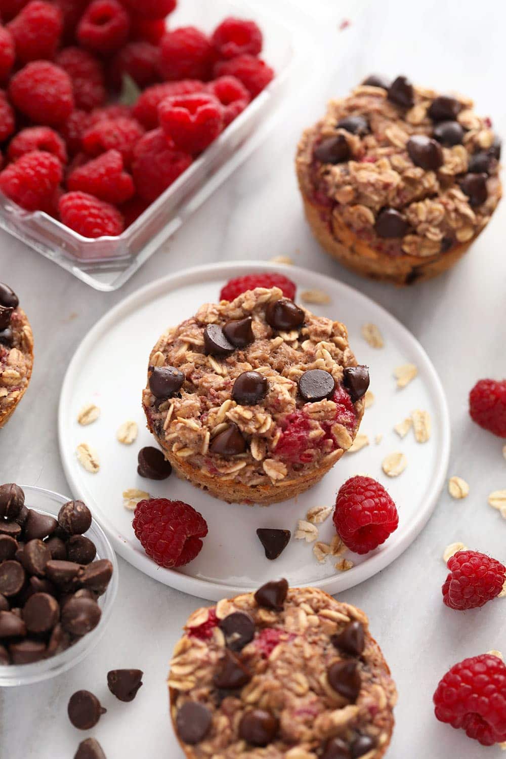 oatmeal cup on plate