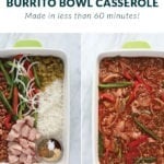 chicken burrito bowl casserole