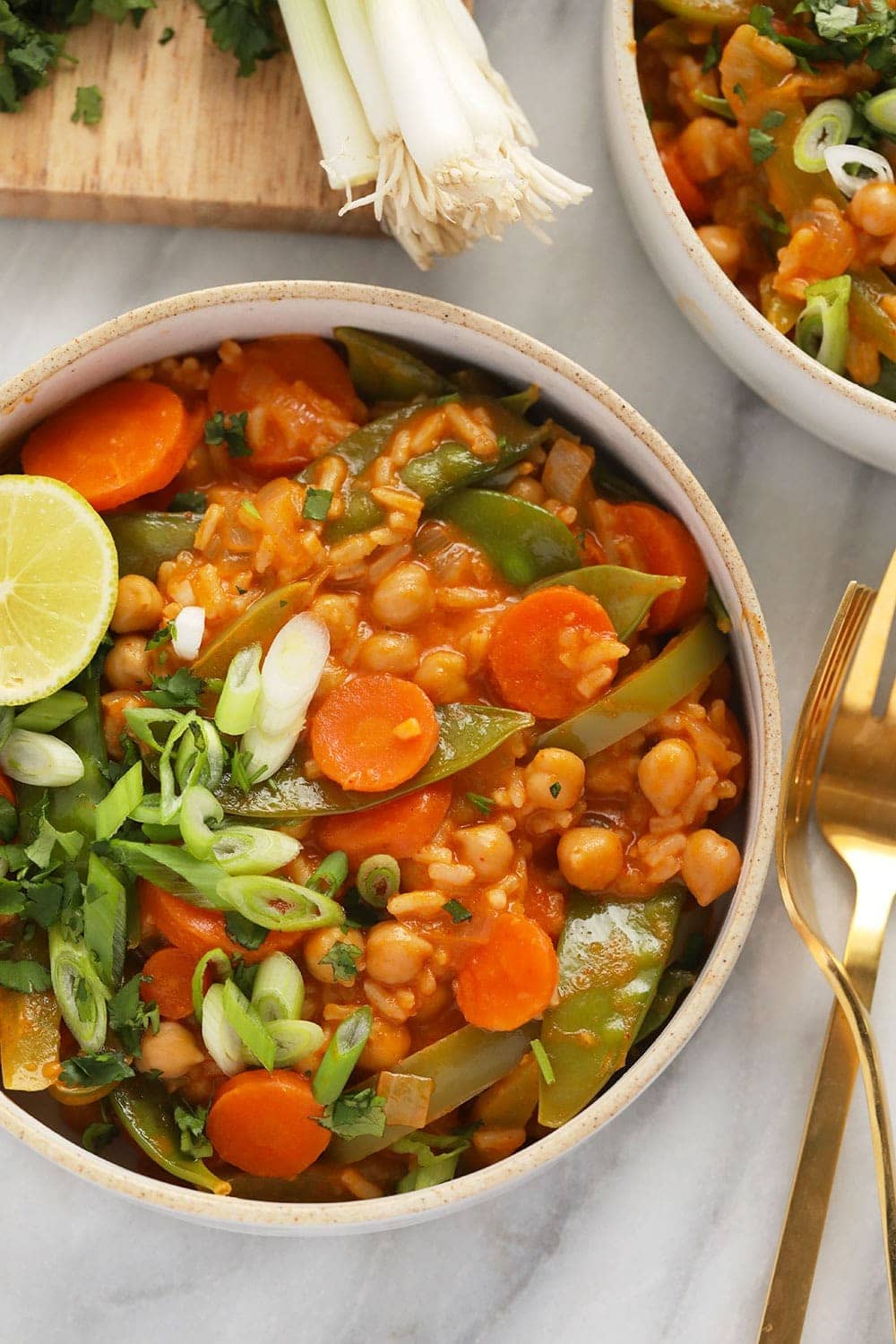 One pot vegetarian Thai curry in a bowl