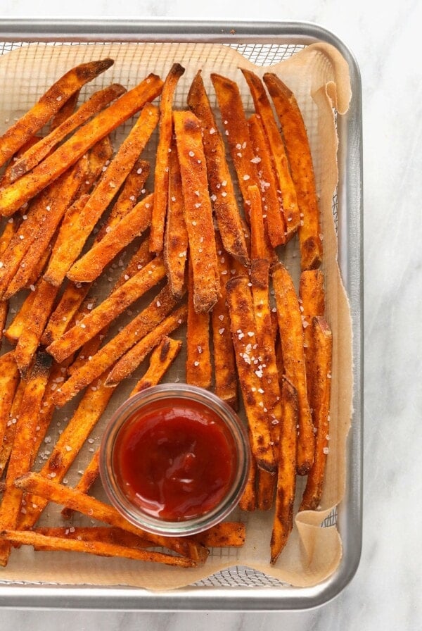 Crispy baked sweet potato fries