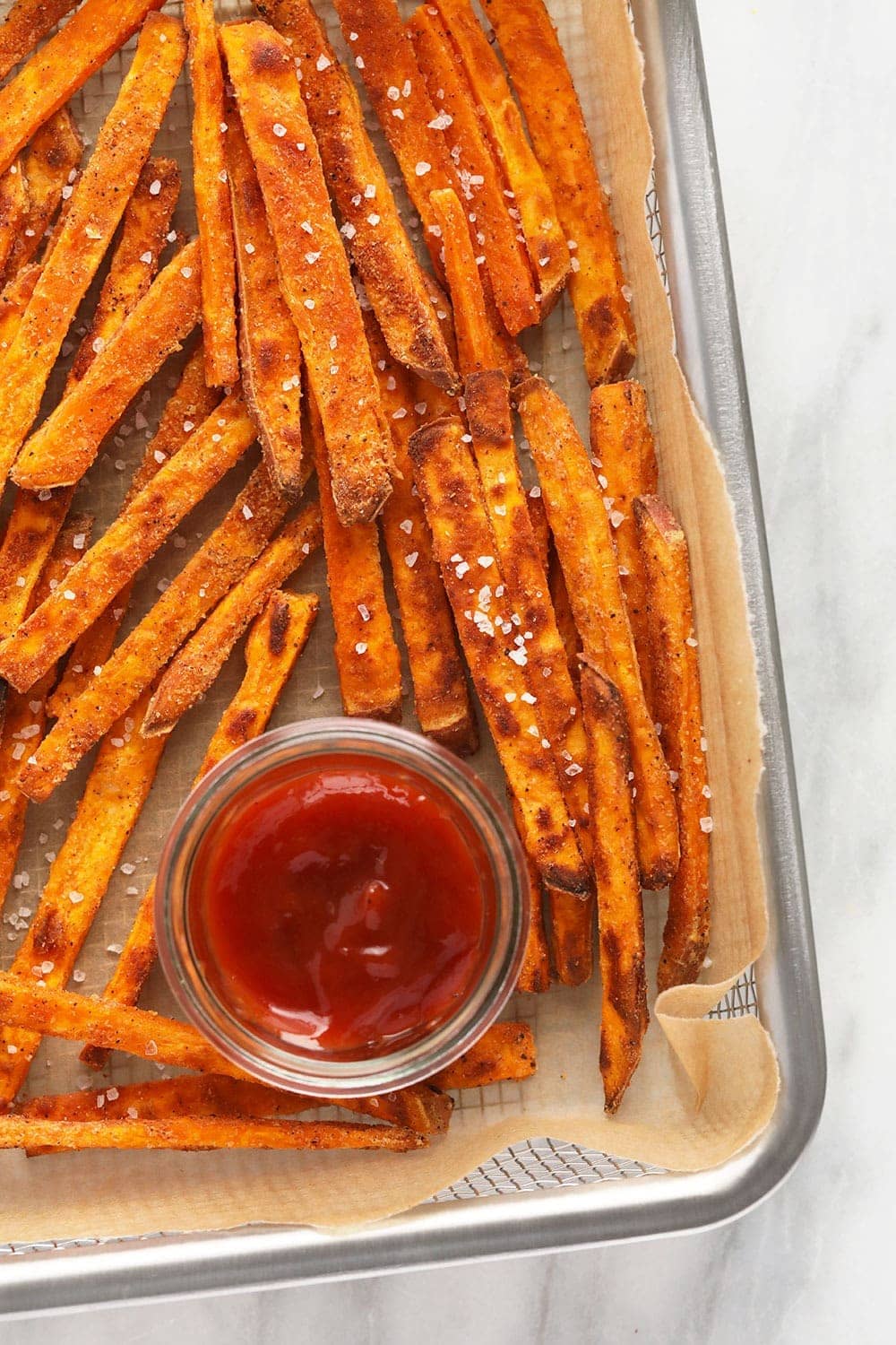 Crispy baked sweet potato fries