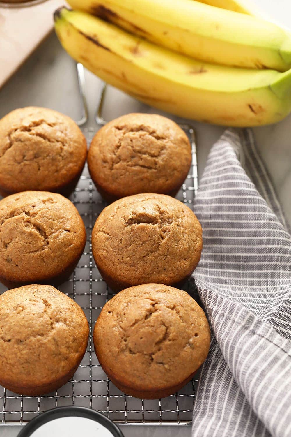 healthy banana muffins