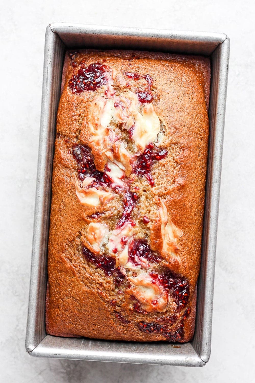 lemon bread in loaf pan