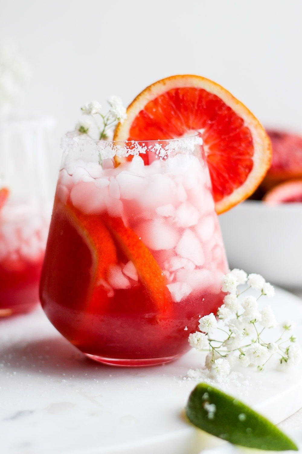 Blood Orange Margarita in a glass