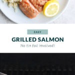 grilled salmon on a plate