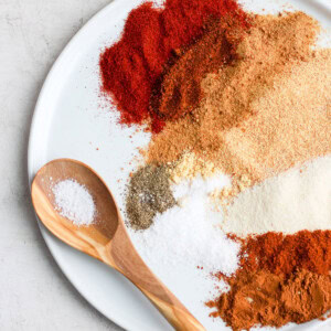 spices on plate