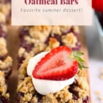 strawberry oatmeal bars