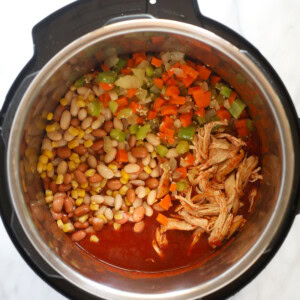 a buffalo chicken chili Instant Pot.